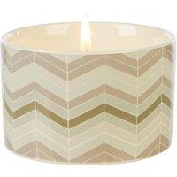 Fired Earth Medium Ceramic Darjeeling and Damask Rose Candle