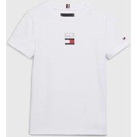Logo Print Cotton T-Shirt with Short Sleeves