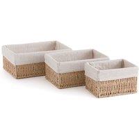 Set of 3 Papeli Paper Rope Baskets