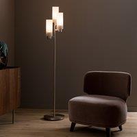 Strozzi Glass & Steel Floor Lamp by E.. Gallina