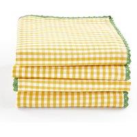 Set of 4 Trattoria Cotton and Linen Table Napkins