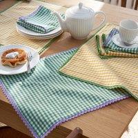 Set of 2 Trattoria Gingham Cotton and Linen Placemats