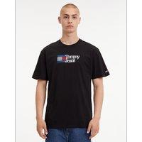 Cotton Chest Logo T-Shirt with Crew Neck