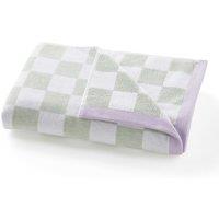 Mira Checkerboard 100% Cotton Velour Terry Bath Towel