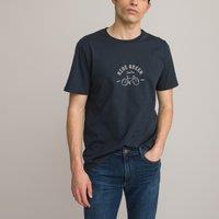Cotton Crew Neck T-Shirt with Short Sleeves