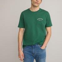 Cotton Crew Neck T-Shirt with Short Sleeves