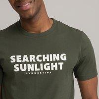 Cotton Crew Neck T-Shirt with Short Sleeves