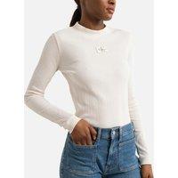 Cotton High Neck T-Shirt with Long Sleeves