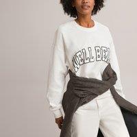 Slogal Print Cotton Sweatshirt