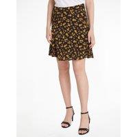 Floral Full Mini Skirt