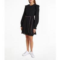 Long Sleeve Mini Dress with Ruffle Details