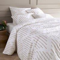Swede Geometric 100% Organic Cotton Percale 200 Thread Count Duvet Cover