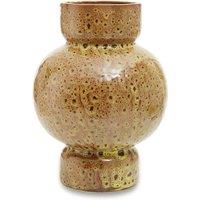 23cm Speckled Ceramic Vase Brown