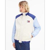 Dual Fabric Jacket in Teddy Faux Fur