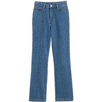 Wide Leg Jeans, Mid Rise, Length 31.5"