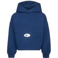 Logo Print Hoodie in Cotton Mix and Loose Fit