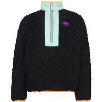 Half Zip Sweatshirt in Faux Fur