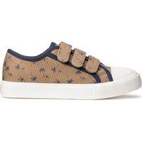 Kids Canvas Trainers in Palm Tree Print with Touch 'n' Close Fastening