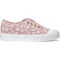 Kids Low Top Trainers in Floral Print Canvas