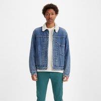 Denim Sherpa-Lined Jacket