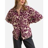 Gala Oversized Printed Shirt with Long Sleeves