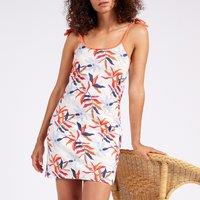 Copacabana Printed Cotton Nightie with Tie-Shoulder