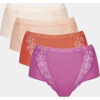 Pack of 4 Chic Maxi Knickers in Cotton Mix