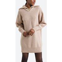 Vassili Half Zip Jumper Dress in Wool Mix