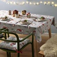Wipe Clean Christmas Gnomes Tablecloth - 137x229cm
