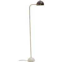 160cm Floor Lamp with Black shade and White Marble Base
