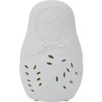 Kids Russian Doll White Ceramic Night Light