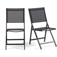 Set of 2 Zory Aluminium Folding Chairs