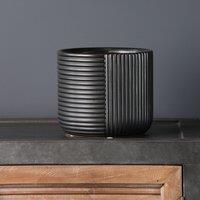 15x17cm Black Geo Lines Planter