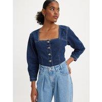 Short Denim Blouse