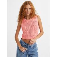 Cropped Sleeveless Jumper