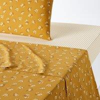 Francine Floral 100% Washed Cotton Flat Sheet