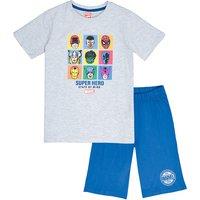 Super Heroes Short Pyjamas in Cotton