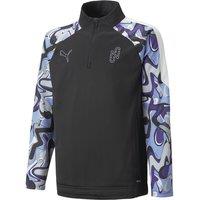 Logo Print Sweatshirt with Half Zip