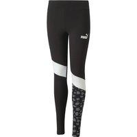 Logo Print Sports Leggings in Cotton