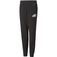Logo Print Joggers in Cotton Mix