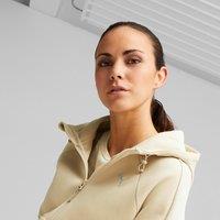 Evostripe Logo Print Hoodie in Cotton Mix with Zip Fastening