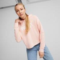 Essential Cropped Logo Sweatshirt in Cotton Mix