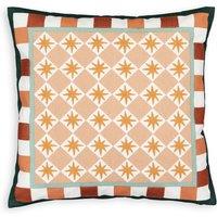 Silandro Colourful Tiled 100% Cotton Cushion Cover