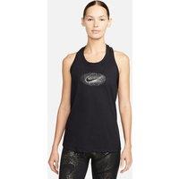 One Shine Vest Top with Central Logo Print in Cotton Mix