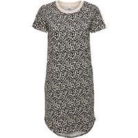 Leopard Print T-Shirt Dress in Cotton Mix