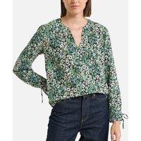 Floral Print V-Neck Blouse