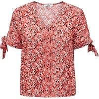 Floral Short Sleeve Blouse