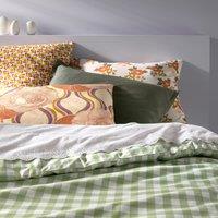 Veldi Green Gingham Check 100% Cotton Duvet Cover