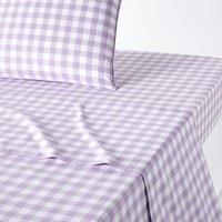 Veldi Purple Cotton Flat Sheet