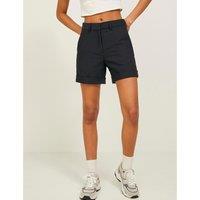 Pleat Front Shorts with High Waist